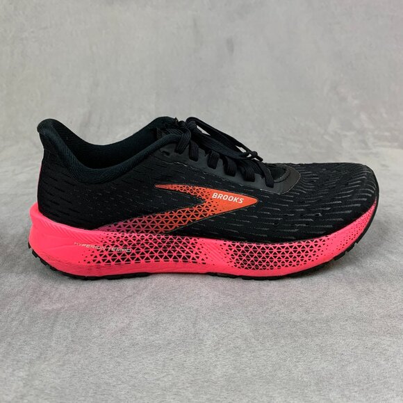Brooks Womens Shoes Size 7.5 B Pink Black Hyperion Tempo Running 1203281B086 - Picture 2 of 10